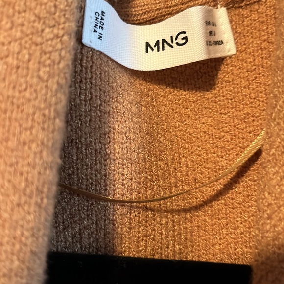 Tan Longline Coat with Pockets - Picture 2 of 3